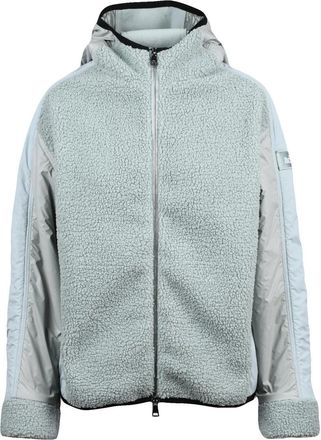 Add Plush Fleece Jacket With Zip Closure And Textured Finish