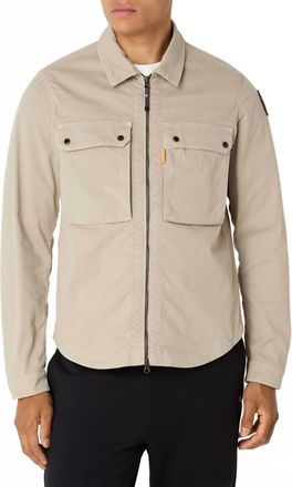 Parajumpers Tel Regular Fit Overshirt In Beige