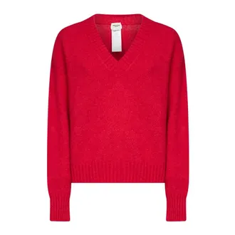 Max Mara Dames, Truien, Rood, Maat: S Katoen
