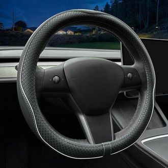 OEM Adecuado Para Fundas De Cuero Nappa Finas Tradicionales Para La Funda Del Volante Del Tesla Model 3/y