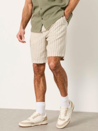 Fat Face FatFace Salcombe Natural Stripe Linen Cotton Shorts