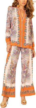 Hale Bob Ramona Silk Button Down Top