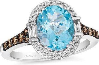 Le Vian Blue Topaz 14K 3.48 Ct. Tw. Diamond & Blue Topaz Ring