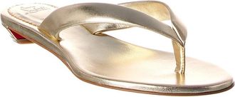 Christian Louboutin Miss Z Leather Thong Sandal