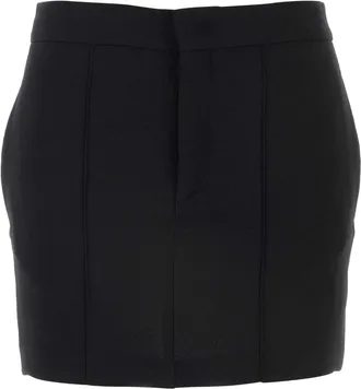 Isabel Marant Isabel Marant Womens Black Stretch Blend Licoba Mini Skirt - Size EU 38 (Womens)