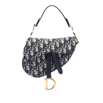 Dior Pre-owned Dior Mini Oblique Canvas Saddle Bag Ladies RP6N0RAQPH85ALAT