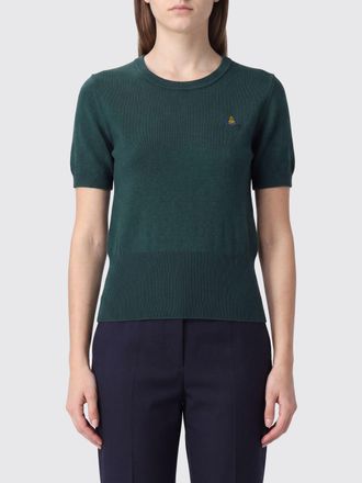 Vivienne Westwood Maglia slim fit in cotone e cashmere con logo Orb