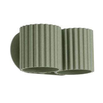 Sollux Lighting Aplique de pared verde oliva aluminio alt. 10 cm