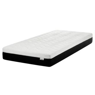 Beliani Beliani - Colch&oacute;n De Espuma Visco Gel Medio Con Funda Extra&iacute;ble De Poli&eacute;ster Con Cremallera 90 X 200 Cm Spongy