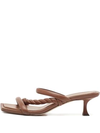Jimmy Choo London 60mm Diosa leather sandals - Brown