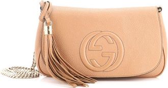 Gucci Brown Leather Soho Chain Crossbody Medium (Authentic Pre-Loved)