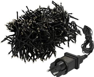 ECD Germany Luces de navidad 576 LEDs 4m blanco cálido interior/exterior IP44