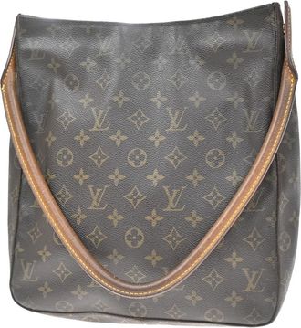 Louis Vuitton Looping Monogram Canvas Brown Canvas Handbag (Pre-Owned)