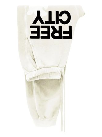 Freecity logo-print track pants - Toni neutri