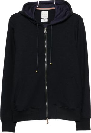 Paul Smith Full Zip Sweater - Heren - Vesten met rits - Blauw - M - Hoodies & sweatvesten