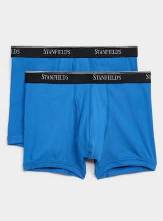 Stanfields Mens 3 solid ultra-comfortable trunks Flex 2-pack