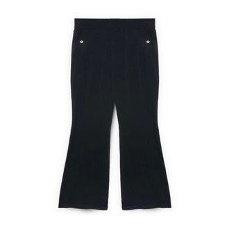 Fiorella Rubino Dames, Broeken, Zwart, Maat: XS Nylon