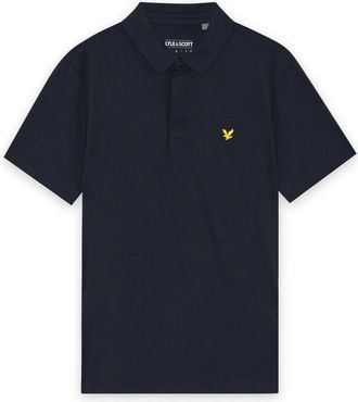Lyle & Scott Golf Polo Shirt met Verborgen Knoopsluiting - Heren - Polos - Blauw - 2XL - Tops
