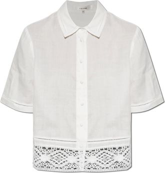 Frame Denim Donna, Camicette, Bianco, XS, new