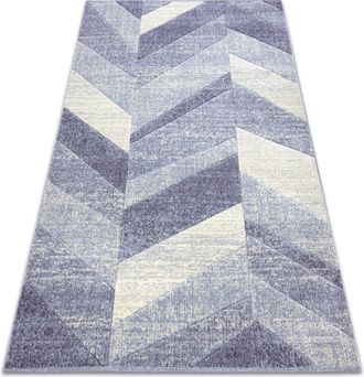 RugsX Rugsx - Alfombra Feel 5673/17944 Espina De Pescado Beige/violet Purple 180x270 Cm