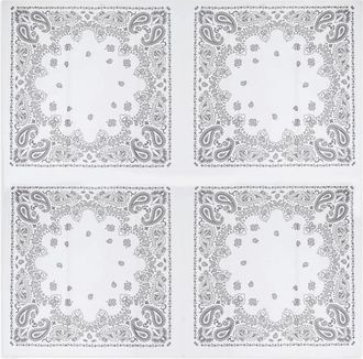 Destin Bandana con stampa paisley - Bianco