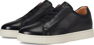 Florsheim Monopoli Elastic Lace To Toe Sneakers Mens Slip on Shoes Black : 10.5 W (3E), Leather