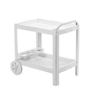 Progarden Carrito De Resina Para Bebidas Astro Blanco Progarden
