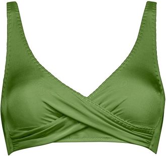 Watercult Crafted Essentials Bikini Top No. 7331 Bikini-Top f&uuml;r Damen | gr&uuml;n/oliv