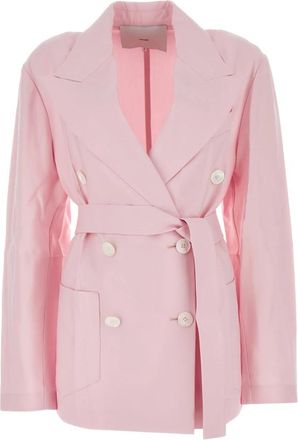 SETCHU Origami Jacket - Dames - Trenchcoats - Roze - S - Wol - Jassen