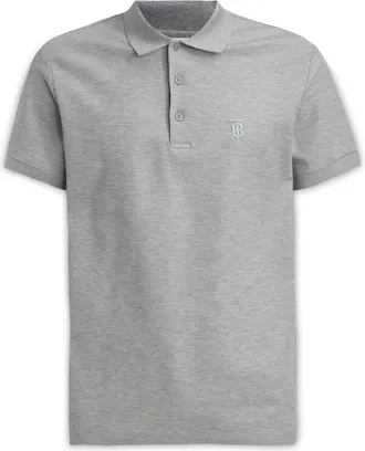Burberry Eddie Polo Shirt - Heren - Polos - Grijs - XS - Katoen - Tops