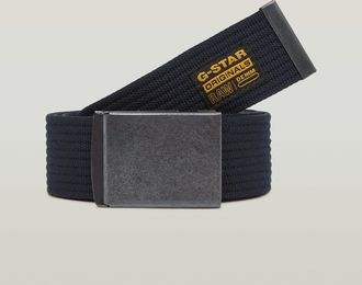 G-Star Koppelg&uuml;rtel G-STAR Webbing Belt, Herren, schwarz metal, salute, Web, Kunstfaser, unifarben, G&uuml;rtel Koppelg&uuml;rtel, mit Webband