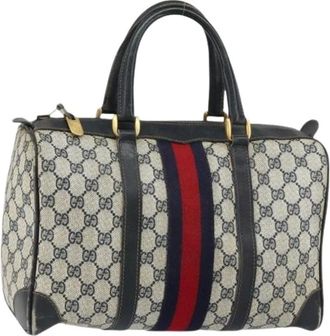 Gucci Pre-owned Handbags, female, Blue, Size: ONE SIZE Pre-owned Vintage Handbag