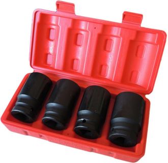 Trade Shop Trade Shop - Casquillos Para Pistola Destornilladora Neum&aacute;tica Juego 4 Uds. 3/4 30 A 36mm