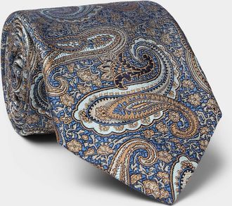 Etro Mens Pure silk paisley tie