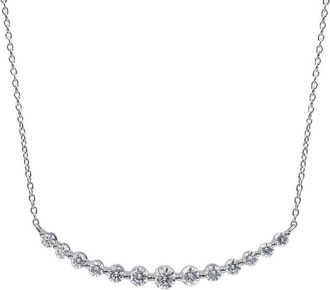 Grown Brilliance 14KT White Gold 1.00 Carat Lab Grown Diamond Pendant Necklace for Women