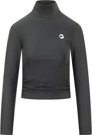 Coperni Black Logo Turtle Neck Sweater