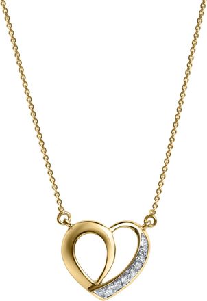 LuvMyJewelry Mirella Love Diamond Necklace in 14K Gold