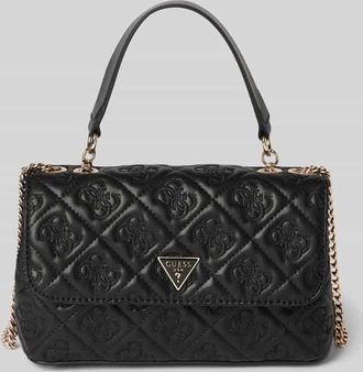 Guess Handtasche mit Label-Applikation Modell ADELASIA in Black, Größe 1