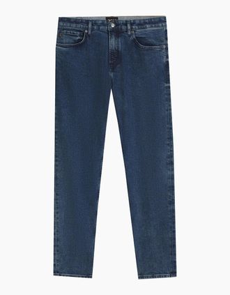 HUGO BOSS Mens Hugo Boss Mens Blue Regular Fit Maine Denim Jeans - Navy - Size: 30/32/32