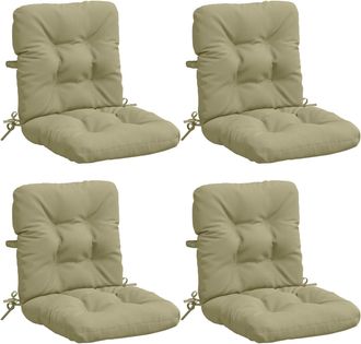 vidaXL Cojines Para Sillas De Respaldo Alto En 4 Piezas Vianen 4 Pcs Vidaxl
