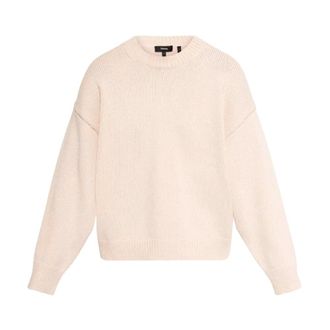 Theory Round-neck Knitwear, female, Pink, Size: XS Oversized CN Po.macr