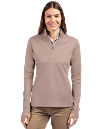 Cutter & Buck Traverse Stretch Eco Quarter Zip Womens Pullover