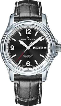 Revue Thommen Accessoires, unisex, Zwart, ONE Size, Leer, Airspeed XLarge