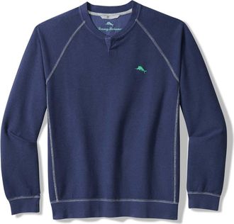 Tommy Bahama Montego Bay Abaco Notch Neck Sweatshirt in Island Navy at Nordstrom, Size Xx-Large