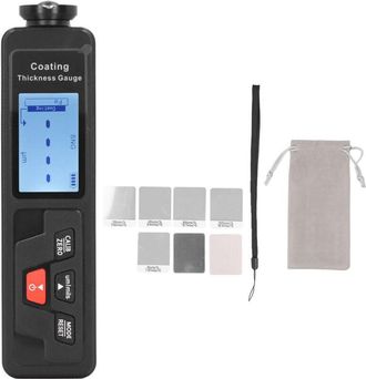 OEM Medidor De Espesor De Pintura De Recubrimiento, Reconocimiento Autom&aacute;tico, Pantalla Lcd Retroiluminada, Probador De Espesor De Recubrimiento De Autom&oacute;