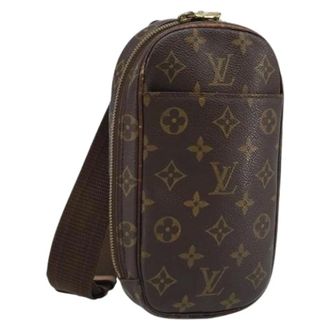 Louis Vuitton Pre-owned Cross Body Bags, female, Brown, Size: ONE SIZE Pre-owned Pochette Gange