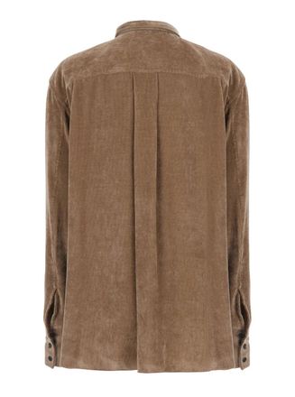Brunello Cucinelli Cotton Corduroy Shirt - Beige