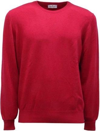 Sonrisa Mgi 01/L Cash 701 Trui - Heren - Ronde hals truien - Roze - L - Kasjmier - Truien & Vesten