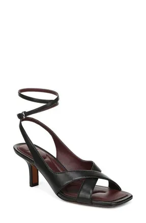 Vince Lola Leather Sandal in Black at Nordstrom, Size 6.5