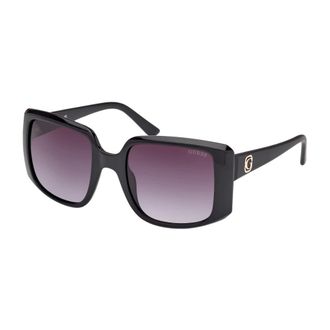 Guess Sunglasses, female, Black, Size: 53 MM Emery Oversize Square Sunglasses